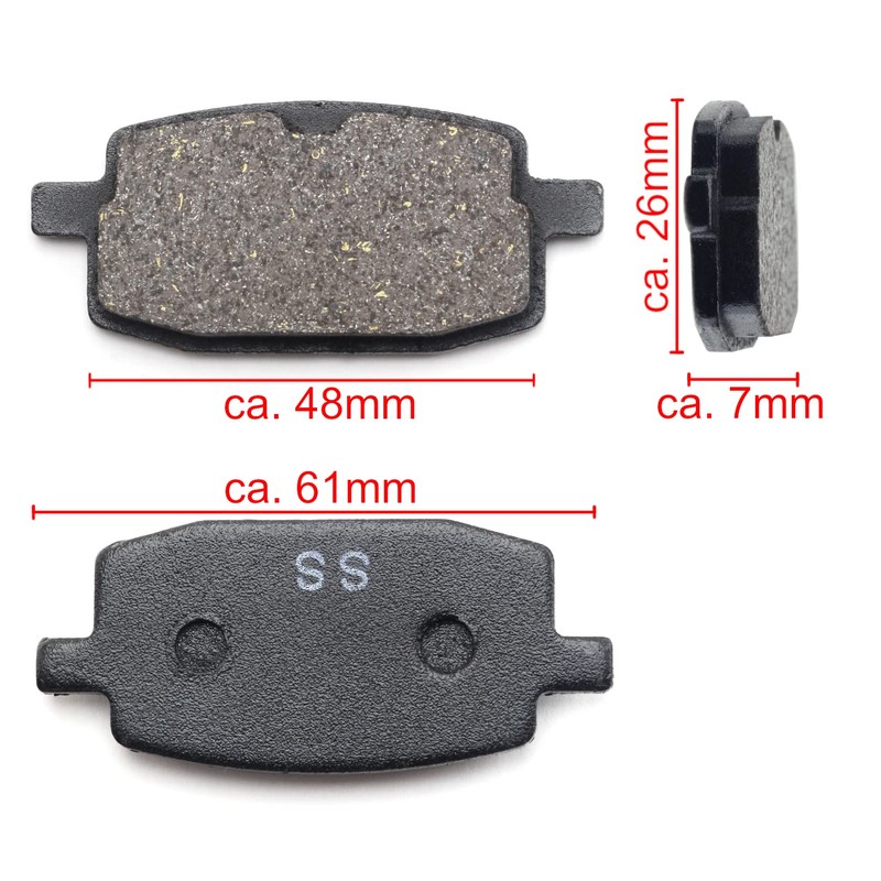 Replacement Brake Pads Brake Pads Scooter (Type S17 (BT49 QMA