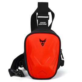 Hebetag Motorcycle Drop Leg Bag Outdoor Waist Pack for Men Women, #09Red