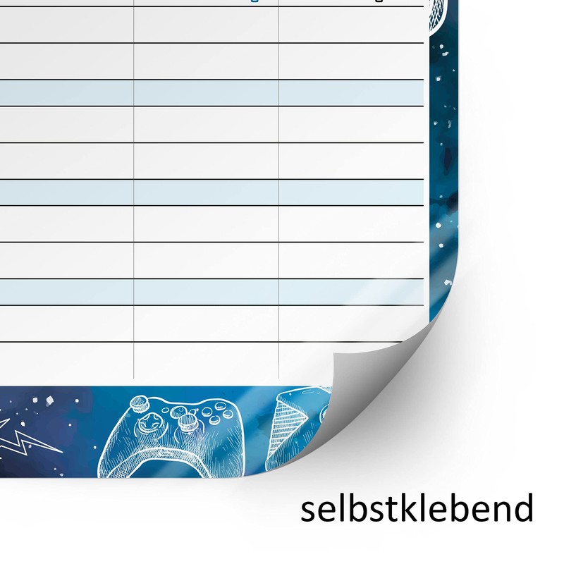 Younikat Wipeable A4 Timetable [German Language Product]