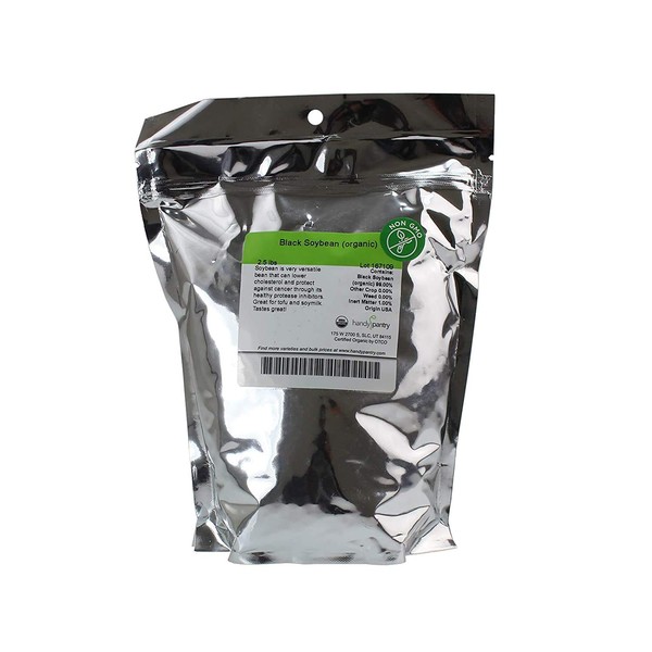 2.5 Lb Non-GMO Organic Black Soy Beans (Soya Bean) -