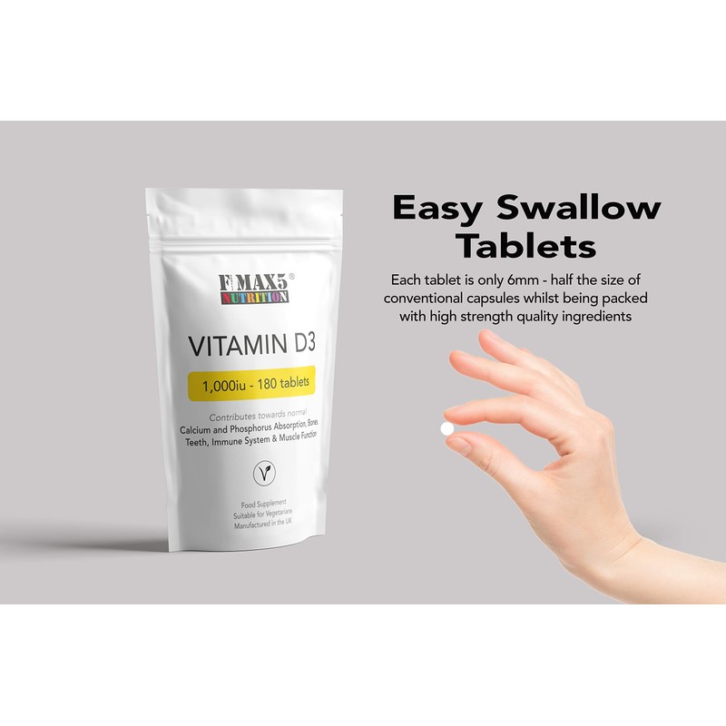 Vitamin D 1000iu | Easy Swallow Micro tablets | One