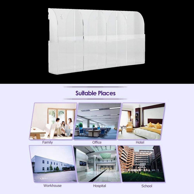 Acrylic Air Conditioning Remote Control Holder Case Storage Box Wall