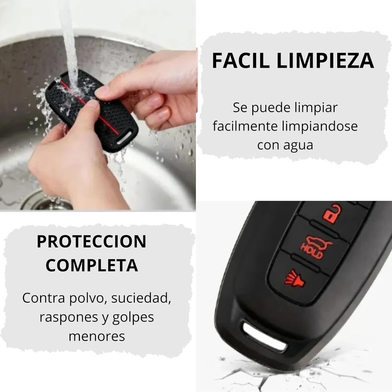 Genérico Funda de Silicona para Llave de Coche Nissan Versa