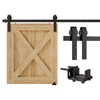BONIKLUBA 4FT Super Mini Cabinet Small Sliding Double Barn Door