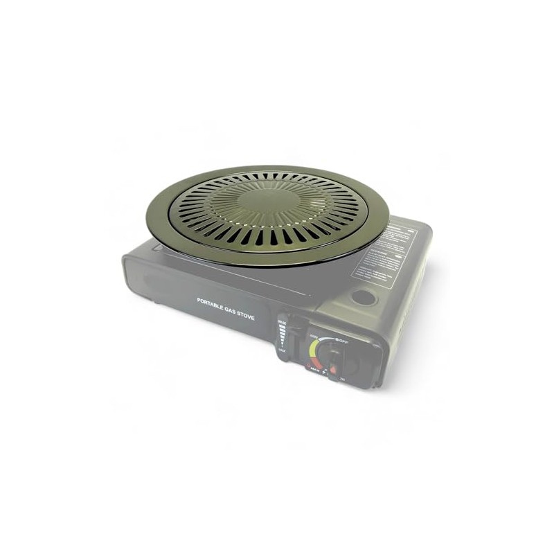 2 Piece Gas Camping BBQ/Grill Plate Camping Gas Stove Camping