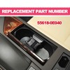 Black Center Console Cup Holder Insert Divider, Compatible with Lexus