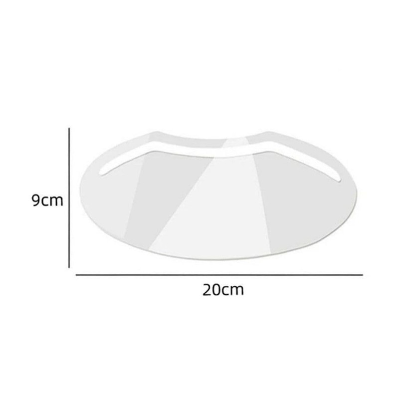 WUZIA 100PCS Clear Face Visors Plastic Eye Shield Plastic Transparent