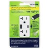 Duplex Receptacle/Outlet and USB Charger. 20 Amp, White
