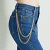 Frutain 2 Pcs Pants Wallet Chains for Men Women Heavy