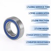 ACROPIX Bearings 15267-2RS Ball Bearings Double Seal 15x26x7mm Red Silver
