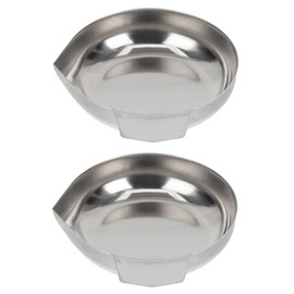 Tofficu 2pcs Stainless Steel Weighing Pans for Jewelry Scale Carat Scale Trays