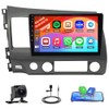 4G+64G Car Radio Stereo for Honda Civic 2006-2011 with CarPlay