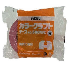 Shinseki Sweetheart Color Craft Tape No. (A Little Bit Of... 500wc 50 mm X 50 m Red