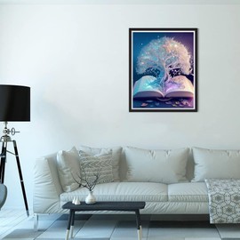 5D Diamond Painting Kits for Adults - Love Tree Diamond Art Kits, DIY Full Drill Crystal Gem Arts and Crafts - Ideal for Home Recreation and Wall Decor (30x40 CM)