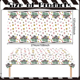 Deorfuy Drivers License 16th Birthday Party Tablecloth Decorations for Boys, 3PCS New Driver Car Road 16th Birthday Table Cover Decor, Rectangular Party Tablecloth 54" X 108"