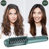 Cordless Hair Straightening Curling Brush Evenly Quickly Heating USB Rechargeable