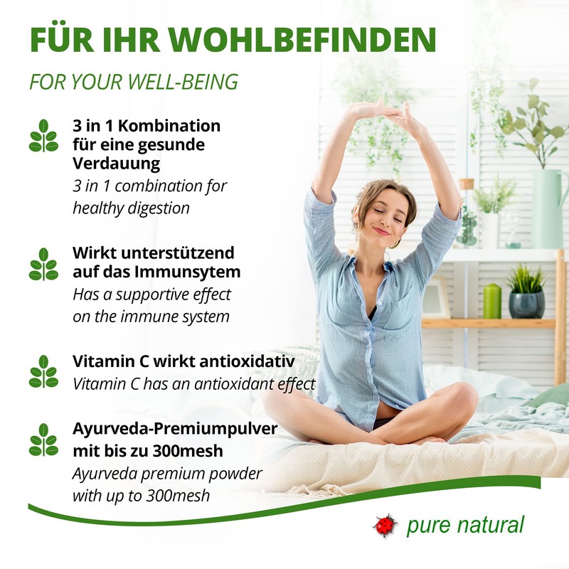 MoriVeda Moringa Powder 500 g, Vegan and Gluten-Free, Micro-Fine Oleifera