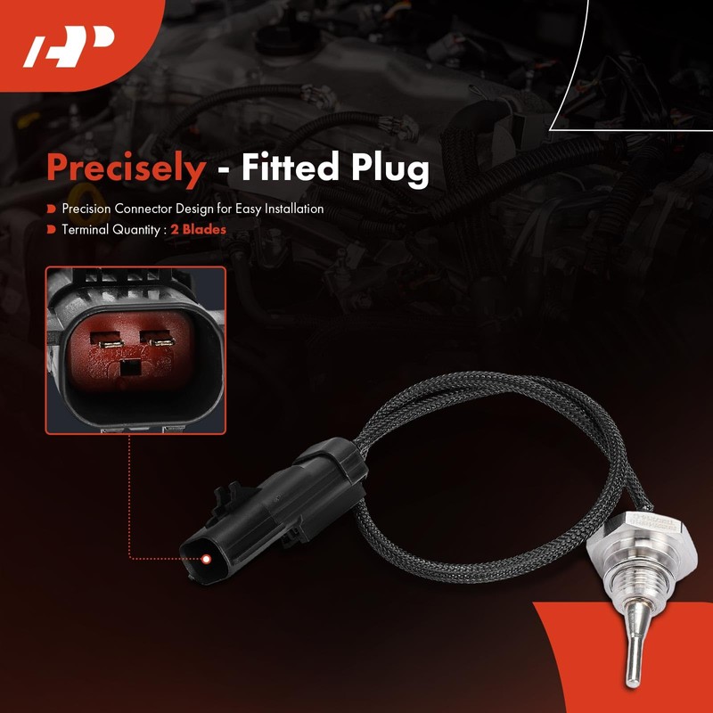 A-Premium Engine Coolant Temperature Sensor [2 Blades] Compatible with International,