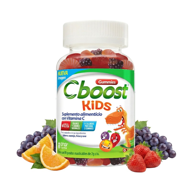 Cboost - Gomitas Kids Vitamina C para Niños, Sin Gluten,