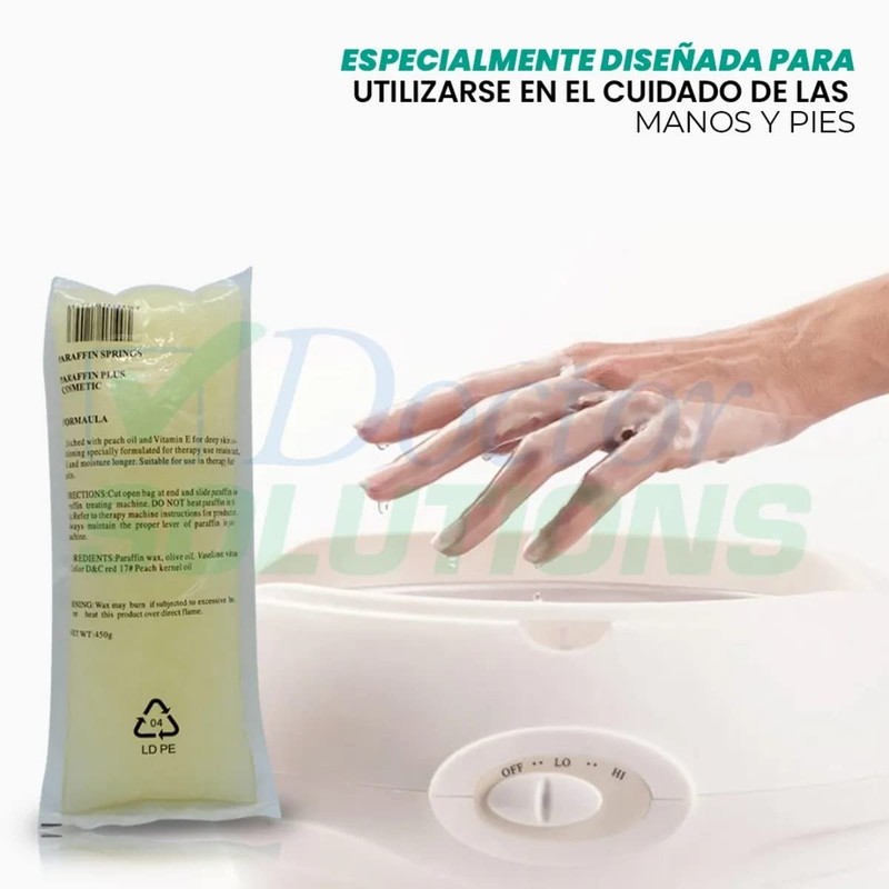 Parafina Rmt Blanca Sin Aroma (natural) Para Fisioterapia Paquete de