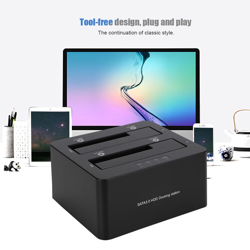 ORICO 6629US3 2.5/3.5in USB3.0 Dual Bay SSD HDD Holder Docking