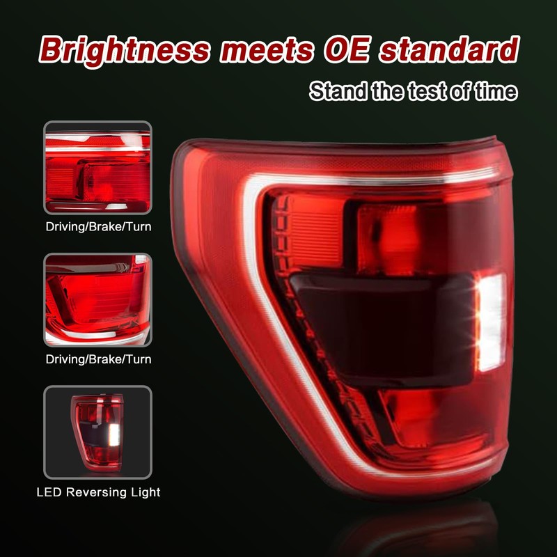 ZSBMP Halogen Tail Lights W/Blind Spot Compatible With 2021 2022
