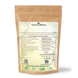 Nature Blaze Natural Amla Powder (200Gram/7.0 Oz, Awla Powder)