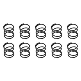 DTGN 1.2x14x15mm(DxODxL) Compression Spring - 10Pack - Good for Machinery - Spring Steel Extension Spring - Black
