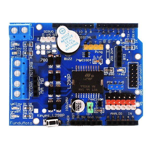 Hailege L298P Motor Driver Module Arduino UNO R3 Shield L298P