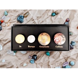 Cosmic Collection - Galilean Moons Tumbled Gemstones Planetary Crystals Milky Way