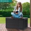 YITAHOME 90 Gallon Large Deck Box, Double-Wall Resin Outdoor Storage