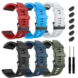 ZPJPPLX 26mm Compatible with Garmin Fenix 8 AMOLED 51mm/8Pro/7X Pro/6X Pro/7X/6X/5X Plus/5X bands,Silicone watch band for Descent Mk2i MK3i 51mm/Enduro 3/2/quatix 8 epix Pro 51MM/tactix 8 7/7 Pro