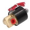 Brass Electric Solenoid Valve 2W025‑08 Normally Closed 1/4in 2 Position