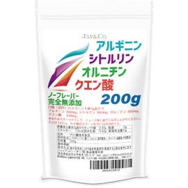 JAY&CO. 無添加原末100% アルギニン ・ シトルリン ・ オルニチン ・ クエン酸 (200g)
