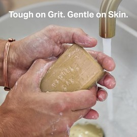 Barrel & Oak- Barrel and Oak - Jabón exfoliante en barra, barra para el cuidado de la piel para hombres, exfoliante y humectante natural, certificado