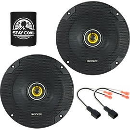 KICKER Speakers 6.5 inch for Toyota Corolla 2019-2020 Upgrade Kit - Pair of CS Series with Harness, Coaxial 6 1/2 Car Audio Front Door Speaker CSC65, 46CSC654