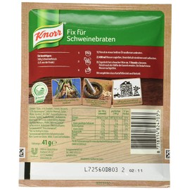 Knorr Fix for Schweinebraten Roast Pork 41g | Pack of 4