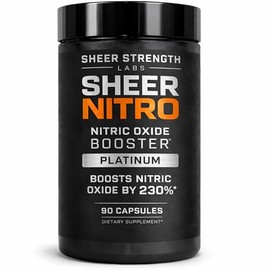Sheer Strength Labs Suplemento de óxido nítrico para hombres - Clínicamente probado para bombeo y flujo sanguíneo - 270 más de óxido nítrico -...     