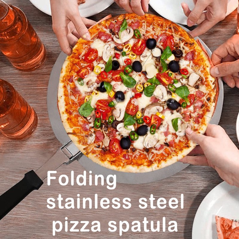 Pizza Peel Metal Steel Round Spatula Paddle Peel 10 Inch
