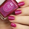 Cupcake Polish Crazy Mod Love - dark pink red holographic