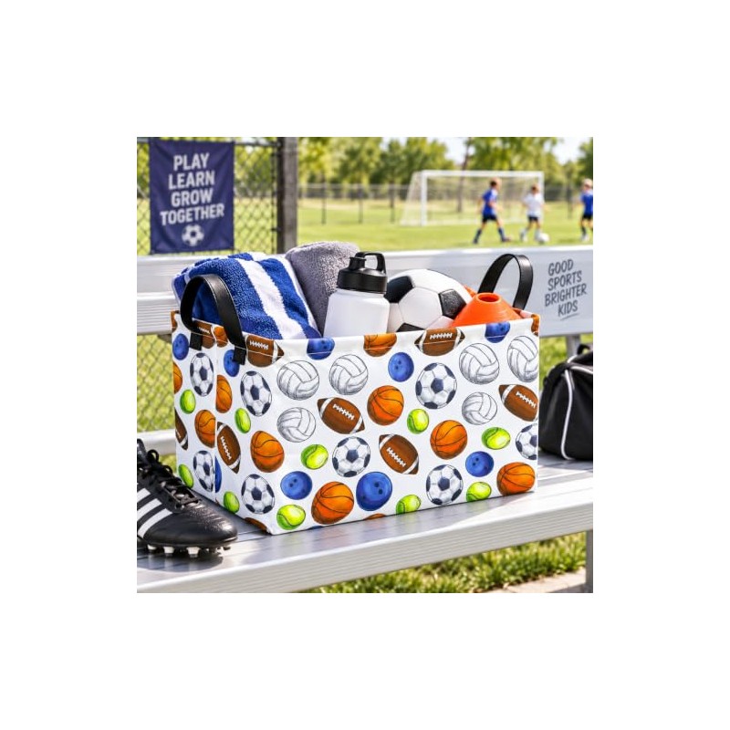 Cesta de Almacenamiento para Balones de Fútbol Cesta de Ropa