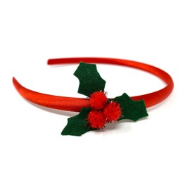 Holly Sprig Headband Novelty Christmas Hair Accessory