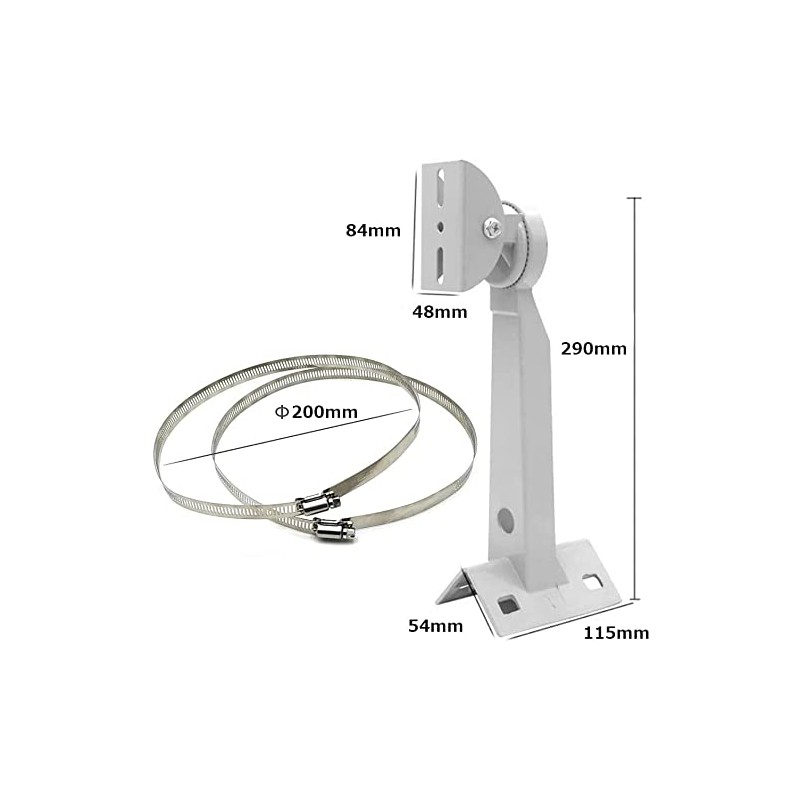 Coolotic Security Camera Housing Bracket Mounting Hardware Pole Cylinder Prismatic
