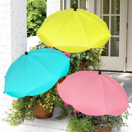 Feoang 3 Pack Upgraded Plant Umbrellas for Outdoor Plants, Adjustable Garden Shade Umbrella 26" Larger Plants Shade Cover Umbrella Sun Protection for Potted Plants Garden Beds from Direct Sunlight