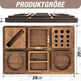 EcoLiman - Desk Organiser & Pen Holder - Handmade - Pens & Office Items Stylishly Stowed - Environmentally Friendly Office Organiser for Optimal Workplace Organisation - The Office Organiser