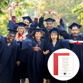 Graduation Card for Him Her, Congratulations Card for Graduation,Class of 2024 Graduation Gifts for Women Men, College Middle High School Graduation Cards for 2024 Grad Students Nurse Girls Boys