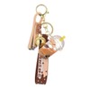 KUPOOL Acrylic Into Oil Floating Pearl Milk Tea Bear Keychain