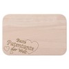 Wooden Breakfast Board with Engraving "Beste Patentante der Welt" [German
