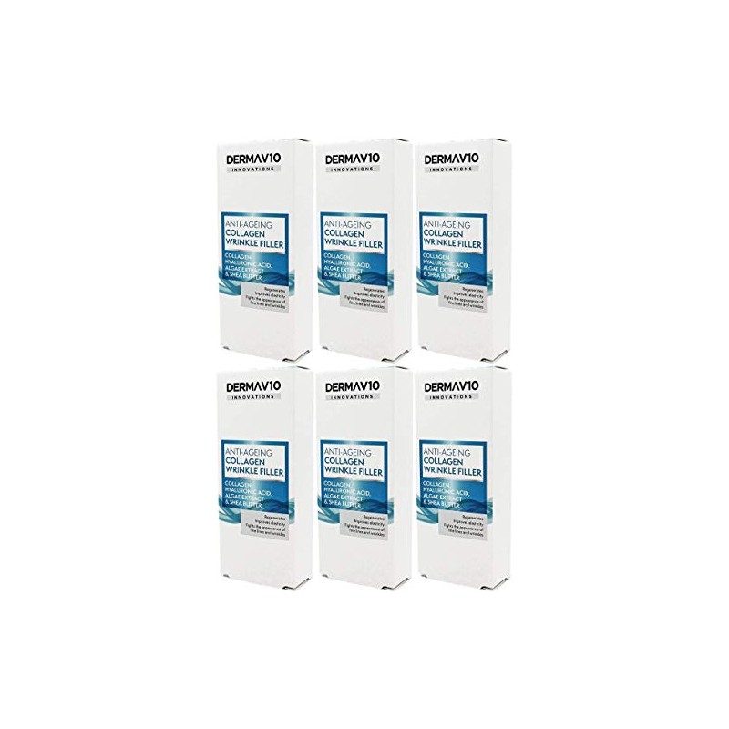 Derma V10 Anti-Ageing Collagen Wrinkle Filler With Hyalauronic Acid, Algae
