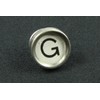 Miniblings Desired Letter ABC Brooch Pin Badge Typewriter Button White